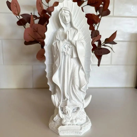 🔥Last Day 49% OFF-11.8” Virgin Mary Statue ✨ Little Virgin of Guadalupe 🕊️ Religious Home Décor 🏡