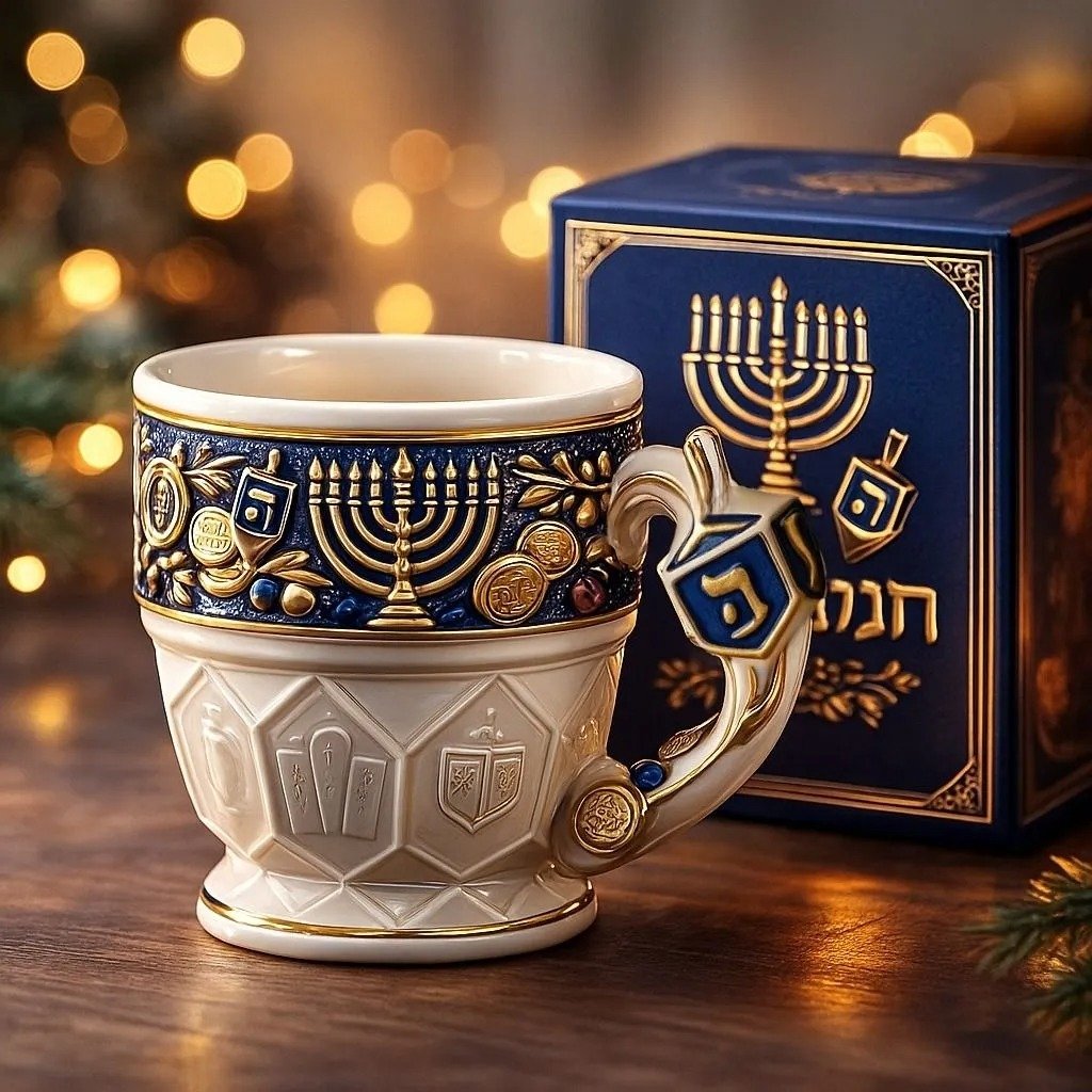 🕎 Hanukkah Menorah Mug